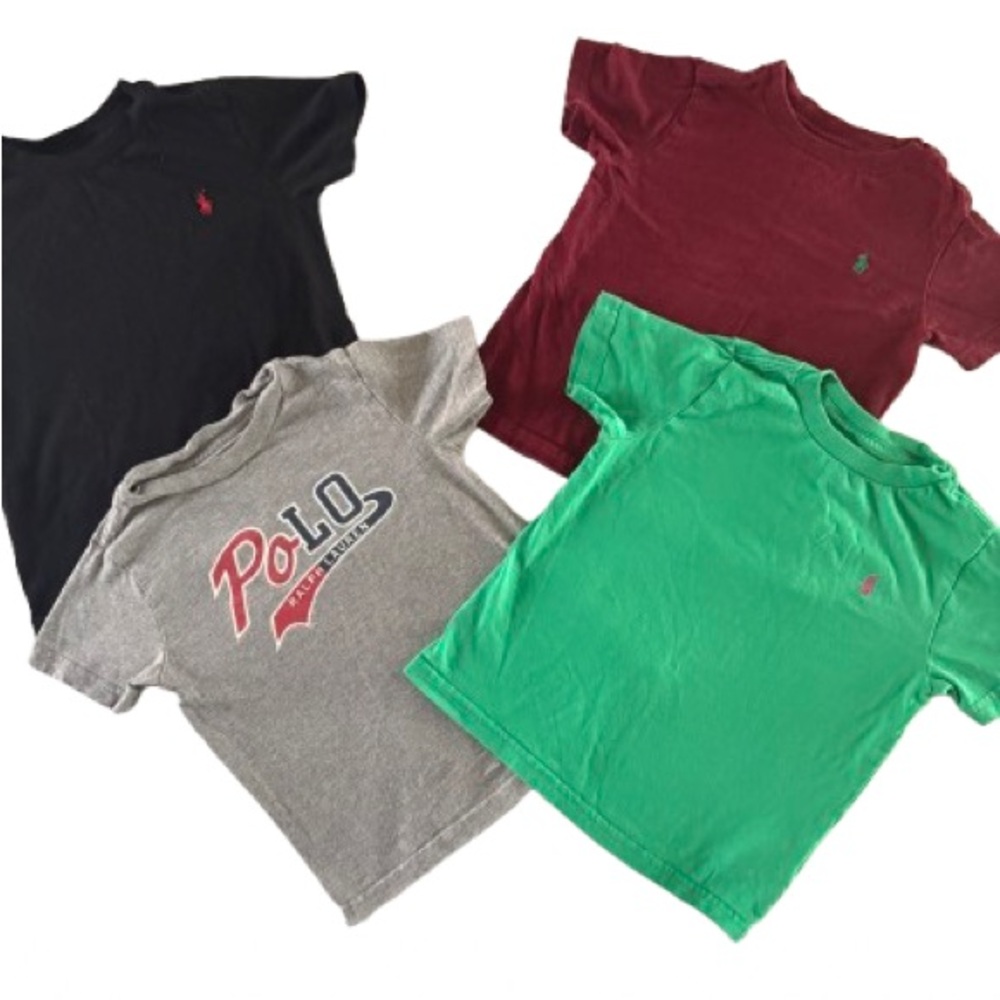 Polo by Ralph Lauren Kids' T-Shirt Set - Black, Red, Gray, Green